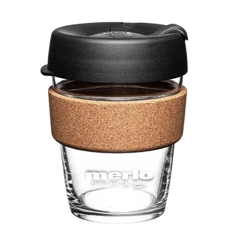 Glass KeepCup with Cork Band (Black)